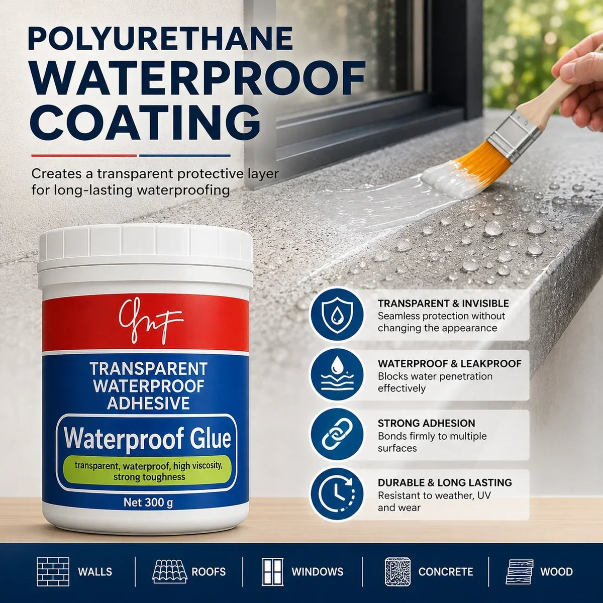 Waterproof Repair Glue | Crack & Leak Protection | BUY 1 GET 1 FREE | ₹599