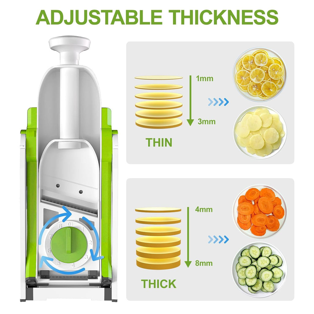 Multifunctional Manual Rotary Vegetable Slicer and Cutter