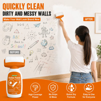 2-in-1 Wall Paint Roller | Cover Marks & Refresh Walls | ₹699